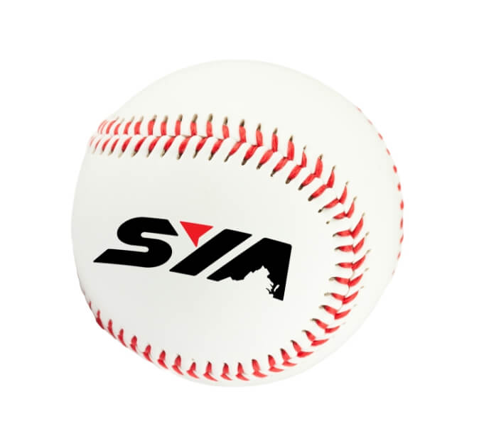 Baseball ball with SYA logo