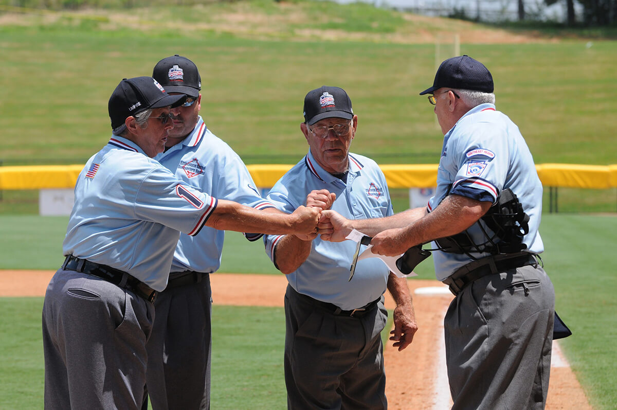 SYA volunteer baseball and softball umpires fidt bumping