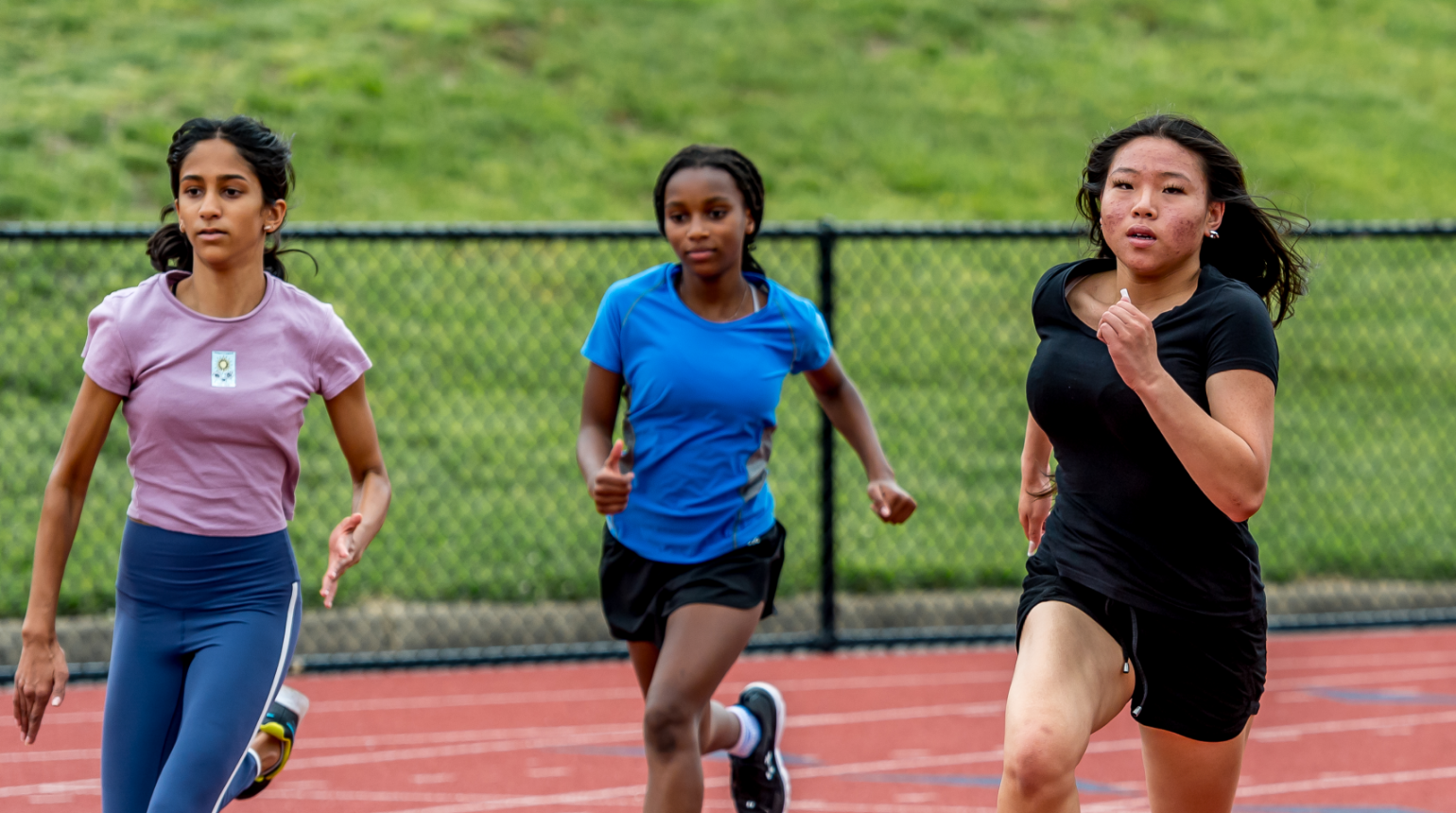 SYA Track and Field girls running