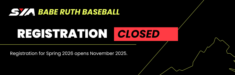 Babe Ruth Baseball Registration is Closed for Fall 2025