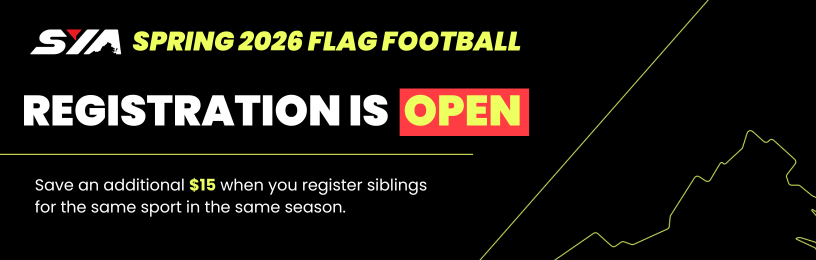 graphic depicting flag football spring 2026 registration is open