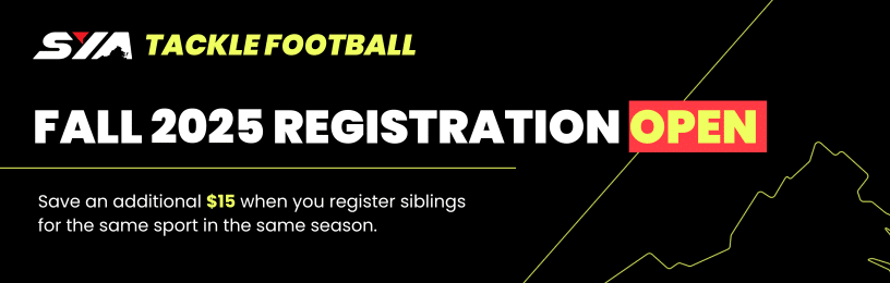 sya tackle football registration is open